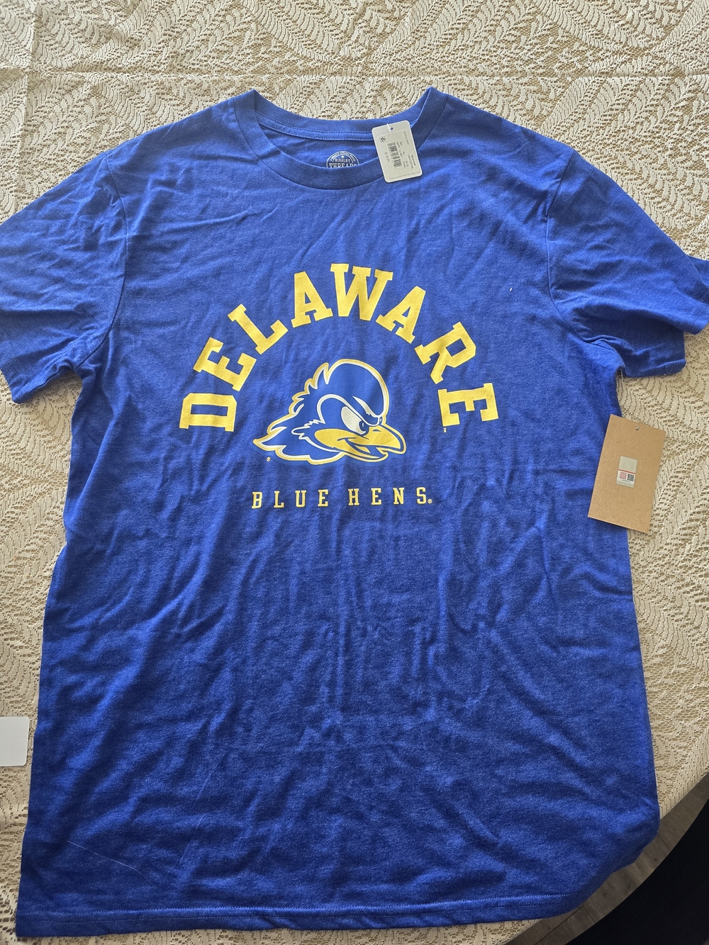 Rivalry Threads Royal Blue Delaware Blue Hens Tee with Yellow Logo